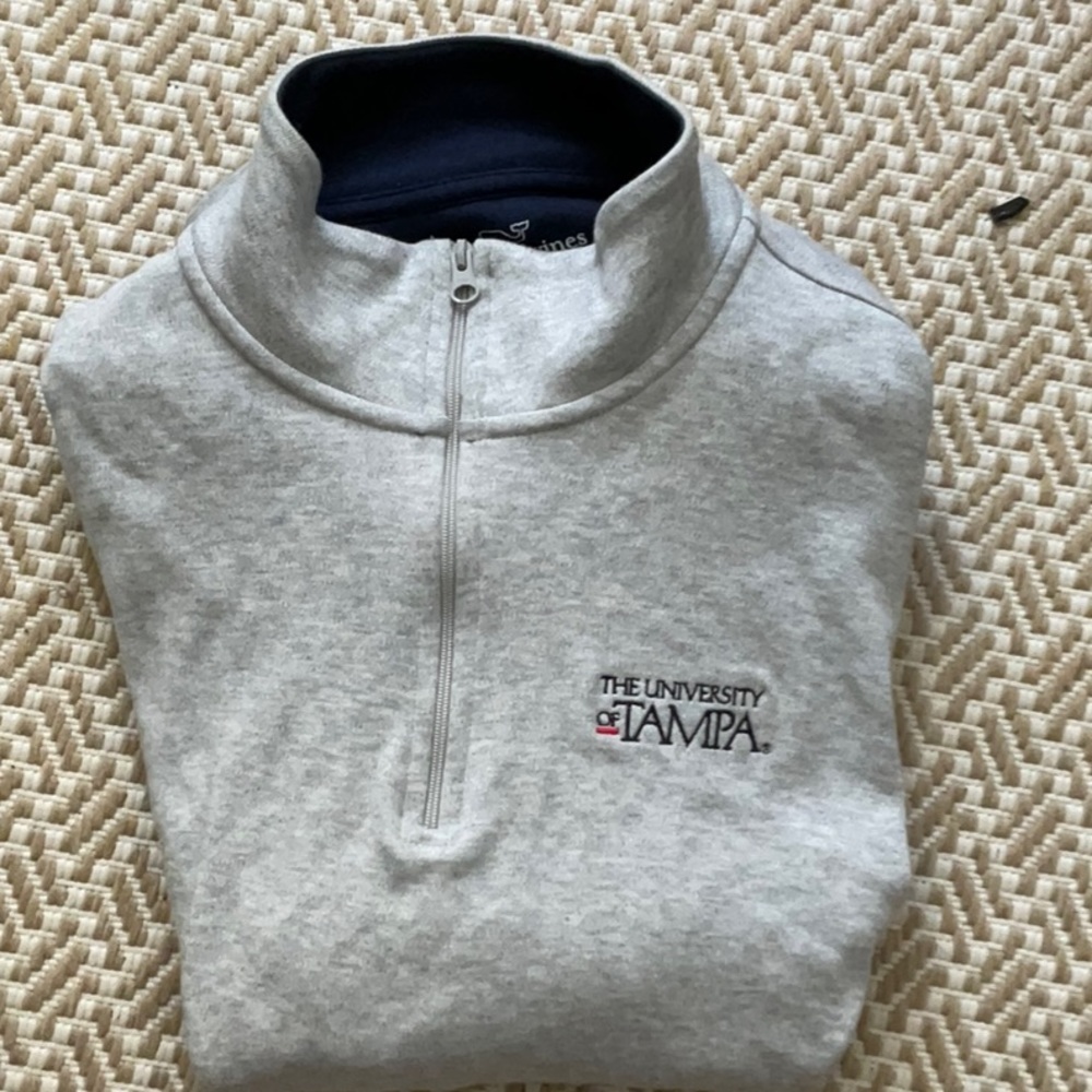 #vineyard vines 1/4 zip sweatshirt UNIVERSITY OF TAMPA